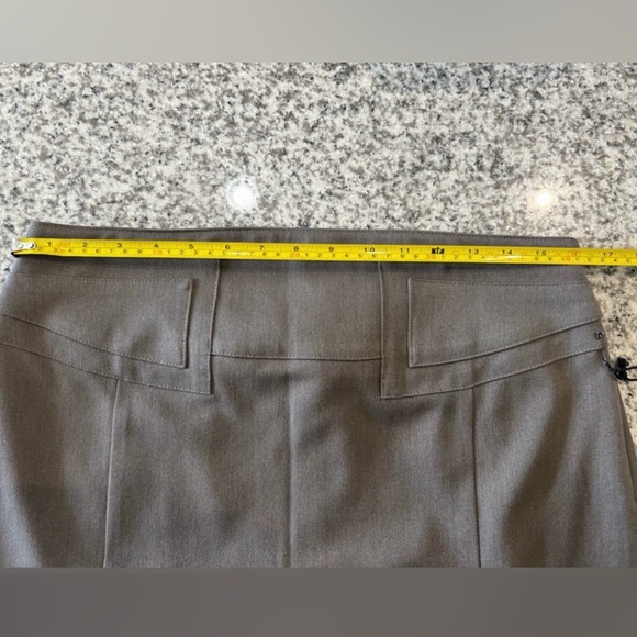 Express Greyish Brown High Waist Mini Pencil Skirt Size 10 - Picture 6 of 8